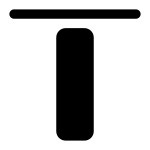 Align Top SVG Icon